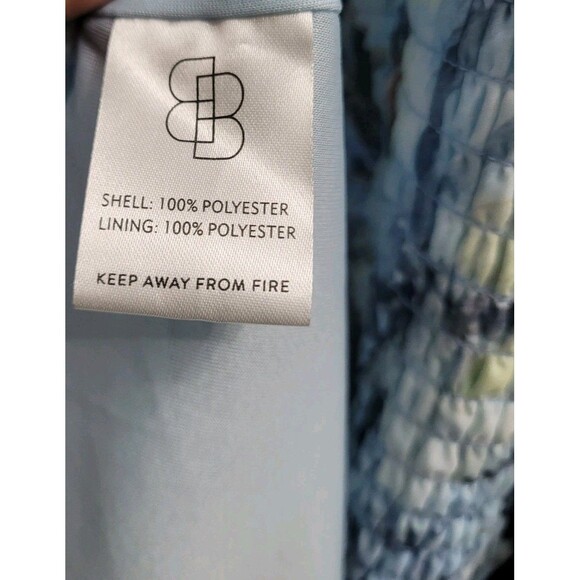 Baltic Born Amalfi Smocked Maxi Dress 1XL Blue Floral Off Shoulder Ruffle NWT - Picture 6 of 9